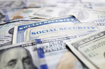 Here's the Average Social Security Benefit at Ages 62, 66, and 70: https://g.foolcdn.com/editorial/images/759418/social-security-cards-one-hundred-dollar-cash-bills-money-benefit-getty.jpg