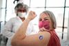 Better RSV Vaccine Stock: Pfizer, GSK, or Moderna?: https://g.foolcdn.com/editorial/images/724729/vaccinated-senior-woman-flexing-biceps-muscle-with-got-vaccinated-sticker.jpg