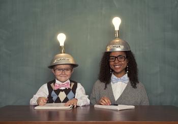 Forget Nerdy Stock -- This Learning Company Has Far More Potential: https://g.foolcdn.com/editorial/images/757332/two-children-with-light-bulbs-on-their-heads.jpg