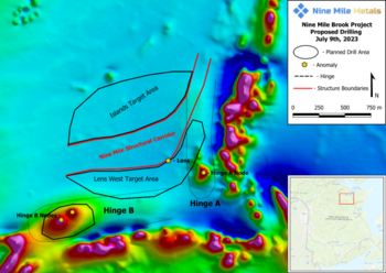 Nine Mile Metals Announces the Drill Rig Mobilization for the Continuation of Phase 2 Drill Program at Nine Mile Brook: https://www.irw-press.at/prcom/images/messages/2023/71272/NineMile_071023_PRCOM.002.png
