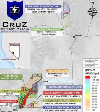 Cruz Battery Metals Secures Drill Contractor for the Phase-3 Drill Program on the Solar Lithium Project in Nevada, Directly Bordering American Lithium Corp.: https://www.irw-press.at/prcom/images/messages/2023/68926/Cruz_012023_ENPRcom.001.jpeg