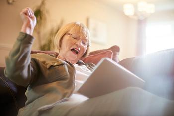 Nearing Retirement? These Stocks Are as Safe as They Come: https://g.foolcdn.com/editorial/images/690785/21_05_18-a-person-with-a-tablet-and-a-look-of-happy-surprise-_gettyimages-854218734.jpg
