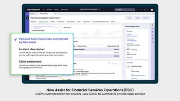 ServiceNow Infuses New AI Capabilities Into Purpose-built Industry Solutions With the Now Platform Xanadu Release: https://mms.businesswire.com/media/20240910284599/en/2237810/5/Now_assist_for_FSO_caption_UI_1920x1080_1.jpg