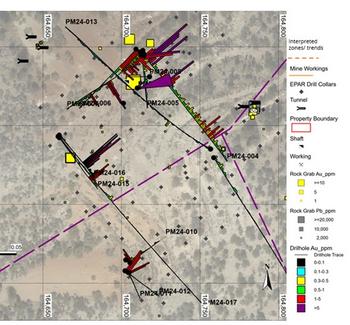 EQS-News: North Peak Reports Wabash/Chicago Zone Extended by Strong Widths; Hole PM24-016 Intersects 1.9 g/t Au over 135ft (Includes 3.9 g/t Au over 60ft) and PM24-015 Returns 1.3 g/t Au over 60ft: https://images.newsfilecorp.com/files/9875/221217_d25647165409aa4c_004.jpg