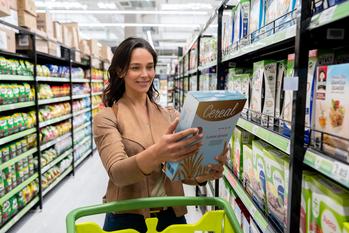 Costco's Latest Brilliant Move: https://g.foolcdn.com/editorial/images/783440/woman-shopping-for-cereal.jpg