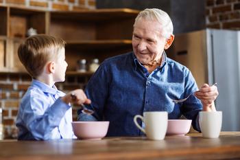 Here's Why WK Kellogg Stock Dropped Again Today: https://g.foolcdn.com/editorial/images/751158/grandparent-enjoys-breakfast-cereal-with-grandchild-in-kitchen.jpg