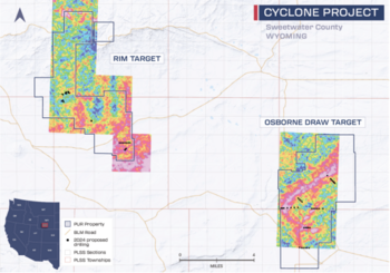 Premier American Uranium gibt vorläufige Ergebnisse der laufenden Bohrungen auf dem Cyclone ISR-Projekt in Wyoming bekannt: https://www.irw-press.at/prcom/images/messages/2024/76652/26082024_DE_PURCyclone_de.003.png