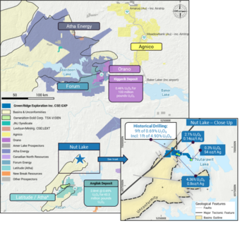 Greenridge Exploration Announces Option Agreement to Acquire the Nut Lake Uranium Project with High Grade Historical Drilling: https://www.irw-press.at/prcom/images/messages/2024/73294/GreenridgeExploration_180124_PRCOM.001.png