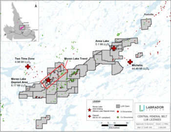 Labrador Uranium Announces Assay Results from the 2022 Exploration Program at the Central Mineral Belt Property in Labrador: https://www.irw-press.at/prcom/images/messages/2023/68901/LUR_18012023_ENPRcom.001.png