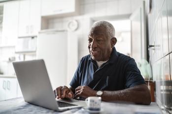 This Is the Average 401(k) Balance for Retirees Aged 65 and Older: https://g.foolcdn.com/editorial/images/763255/senior-man-laptop-gettyimages-1219569802.jpg