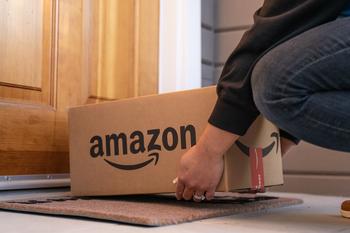 Amazon Stock Has 19% Upside, According to 1 Wall Street Analyst: https://g.foolcdn.com/editorial/images/773253/deliveryperson-drops-an-amazon-brand-box-on-a-doorstep-is-amzn.jpg