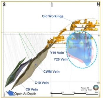 Canagold Drills 22.1 Grams per Tonne Gold over 4.3 Metres in Y-Vein System at New Polaris: https://www.irw-press.at/prcom/images/messages/2022/67995/Canagold_271022_PRCOM.001.jpeg