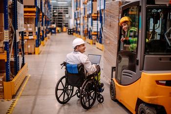 You Don't Have to Pick a Winner in Warehouse/Industrial REITs. Here's Why.: https://g.foolcdn.com/editorial/images/751635/wheelchair-worker-and-two-other-warehouse-workers.jpg