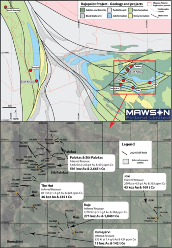 Mawson Finland Provides Update on Exploration Activities at Rajapalot: https://www.irw-press.at/prcom/images/messages/2024/76598/Mawson_082124_ENPRcom.001.png