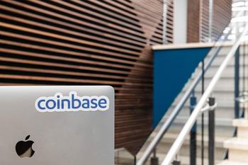 Is It Time to Sell Coinbase?: https://g.foolcdn.com/editorial/images/743138/coinbase-logo-on-monitor.jpg