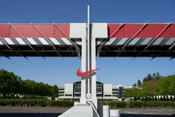 Has Nike Stock Become Too Cheap to Pass Up?: https://g.foolcdn.com/editorial/images/782709/nike-logo-in-front-of-a-building.jpg