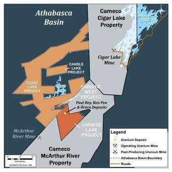 Uranium Energy Corp. erbohrt 68,7 % eU3O8 über 2,1 Meter auf dem neu erworbenen Projekt Christie Lake im östlichen Athabasca-Becken, Kanada: https://www.irw-press.at/prcom/images/messages/2022/67684/UEC_100422_DEPRcom.003.jpeg