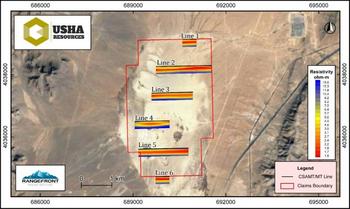 Usha Resources Receives Approval of Notice of Intent to Drill Jackpot Lake Nevada Lithium Brine Project: https://www.irw-press.at/prcom/images/messages/2022/67405/USHA20220912PermitsJackpotLake_PRcom.001.jpeg