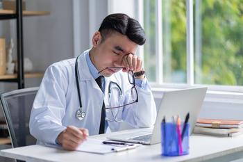 1 No-Brainer Stock to Buy With $100 Right Now: https://g.foolcdn.com/editorial/images/733807/tired-doctor-doing-paperwork-at-desk.jpg