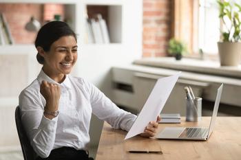 3 Top Stocks That Just Went on Sale: https://g.foolcdn.com/editorial/images/718047/happy-investor-with-paper-and-laptop.jpg