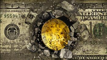 Semler Scientific's Bitcoin Bet Sends Stock Soaring 43%: https://g.foolcdn.com/editorial/images/778854/bitcoin-cryptocurrency-smashing-through-dollar-bill.jpg