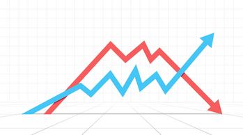 Amazon May Want to Watch Out for This Faster-Growing AWS Competitor: https://g.foolcdn.com/editorial/images/765064/rising-and-falling-arrow-charts.jpg