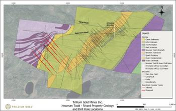 Trillium Gold meldet 8,75 g/t Au auf 20,4 Metern, einschließlich 549,0 g/t Au auf 0,3 Metern und entdeckt eine neue tiefe Mineralisierung außerhalb der Zone Newman Todd: https://www.irw-press.at/prcom/images/messages/2022/67589/26092022_DE_TGM_NT09-26-202212393de.001.jpeg