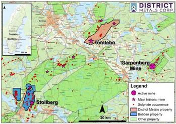 District and Boliden Sign Definitive Agreement for Tomtebo and Stollberg Properties in Sweden: https://www.irw-press.at/prcom/images/messages/2023/72427/DistrictMetals_301023_PRCOM.001.jpeg