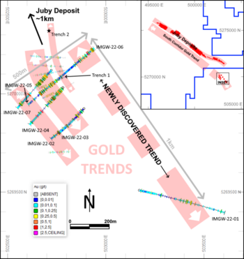 iMetal Resources Discovers New Gold Trend as Part of Multiple Gold Zones Intersected at Gowganda West During Fall 2022 Drill Program: https://www.irw-press.at/prcom/images/messages/2023/68877/iMetalJan172023_EN_PRcom.001.png