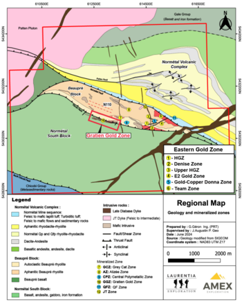 Amex Finds New Lens of Gold Mineralization in Deepest Drilling to Date in Western Gratien Gold Zone and Provides Update on Resource Estimate: https://www.irw-press.at/prcom/images/messages/2024/76086/Amex_270624_PRCOM.001.png