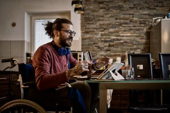 If You Invested $1,000 in Alphabet In 2010, This Is How Much You Would Have Today: https://g.foolcdn.com/editorial/images/732500/person-in-wheel-chair-looking-at-their-tablet.jpg