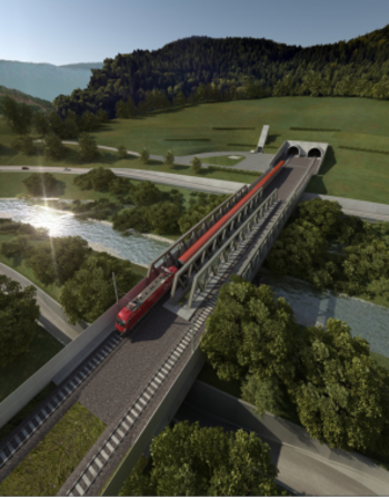 Bahntechnische Ausstattung des ÖBB Großprojekts - PORR und Rhomberg Sersa rüsten den Semmering-Basistunnel aus: https://www.irw-press.at/prcom/images/messages/2024/75930/PORR_240614_DEPRcom.001.png