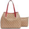 Entdecke die Eleganz & Funktionalität: GUESS Vikky Handtasche in Braun zu einem unschlagbaren Preis!: https://m.media-amazon.com/images/I/61WDbLdZGqL._AC_SL1280_.jpg