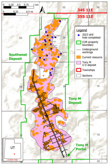 Consolidated Uranium Completes Initial Phase of Drilling at Tony M Mine: https://www.irw-press.at/prcom/images/messages/2023/72213/10102023_EN_CUR.001.png