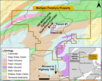 Gold Terra Announces High-Grade Sampling Results Along a 700-Metre-Long Epithermal Gold-Silver Corridor With up to 32.9 g/t Gold and 579 g/t Silver, Mulligan Project, New Brunswick: https://www.irw-press.at/prcom/images/messages/2022/67712/2022-10-5_GoldTerra_EN.002.png