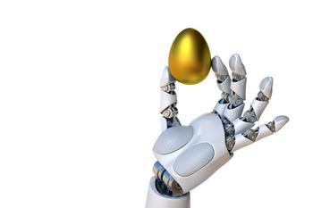 Why Oracle Stock Gained 20.5% in June: https://g.foolcdn.com/editorial/images/782673/robot-hand-holds-golden-egg.jpg