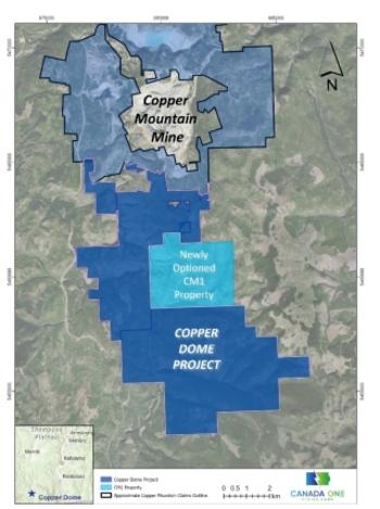 Canada One Acquires Option to Earn 100% Interest in the CM1 Copper Property, Princeton, British Columbia: https://www.irw-press.at/prcom/images/messages/2023/72387/2023_10_26-CONEFinal_enPrcom.001.jpeg