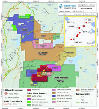 Recharge Completes Reconnaissance Program at Georgia Lake North Lithium Project With Drilling and Resource Estimate Pending at Pocitos 1: https://www.irw-press.at/prcom/images/messages/2023/72308/RechargeResources_191023_PRCOM.003.png