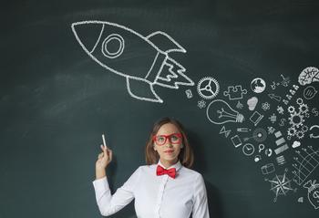 3 Ultra-Growth Stocks That Are Leading the Market Recovery: https://g.foolcdn.com/editorial/images/759408/teacher-drawing-innovation-rocket-on-chalkboard.jpg