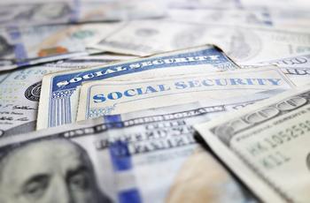 Here's the Average Social Security Benefit at Ages 62, 65, and 70: https://g.foolcdn.com/editorial/images/773637/social-security-cards-one-hundred-dollar-cash-bills-money-benefit-getty.jpg