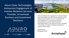 Aduro Clean Technologies gibt Beauftragung des Investor-Relations-Dienstleisters Arrowhead Business and Investment Decisions bekannt: https://ml.globenewswire.com/Resource/Download/b8cc2513-0e77-41a4-b2b1-188f24413010