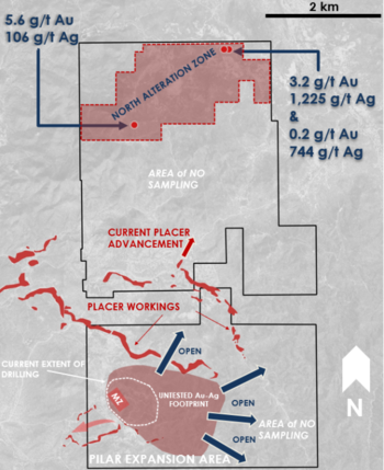 Tocvan Drilling Expands Northern Extent of Mineralization by 130-meters at Pilar Gold – Silver Project: https://www.irw-press.at/prcom/images/messages/2024/76140/Tocvan_040724_PRCOM.002.png