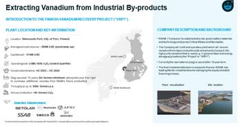 Neometals Ltd. - Vanadium Recovery Project Advances to Formal Finance Appraisal with European Investment Bank: https://www.irw-press.at/prcom/images/messages/2023/69703/Neometals_170323_PRCOM.003.jpeg