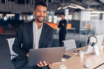 Don't Just Bank on Social Security. Here's How to Set Yourself Up for a Millionaire Retirement.: https://g.foolcdn.com/editorial/images/778323/man-30s-smiling-professional-laptop-gettyimages-1437923297.jpg