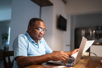 Your Social Security Income Might Shrink Even if Benefits Aren't Cut. Here's Why: https://g.foolcdn.com/editorial/images/735711/older-man-at-laptop-gettyimages-1291418397.jpg