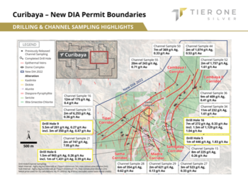 Tier One Silver Receives Drill Permit for Additional Drilling at Curibaya Project: https://www.irw-press.at/prcom/images/messages/2022/66918/02082022_EN_TIERONE_NR_DIACuribayaProject(Final).001.png