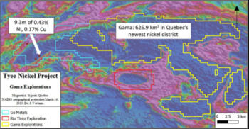 Gama Commences Fully Funded Phase One Exploration Programs at Muskox and Tyee: https://www.irw-press.at/prcom/images/messages/2023/70822/GamaExploration_050623_PRCOM.002.png