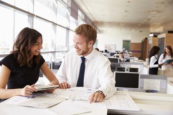 The Best Stocks to Invest $5,000 In Right Now: https://g.foolcdn.com/editorial/images/716934/young-professional-woman-and-man-speaking-laughing-in-office.jpg